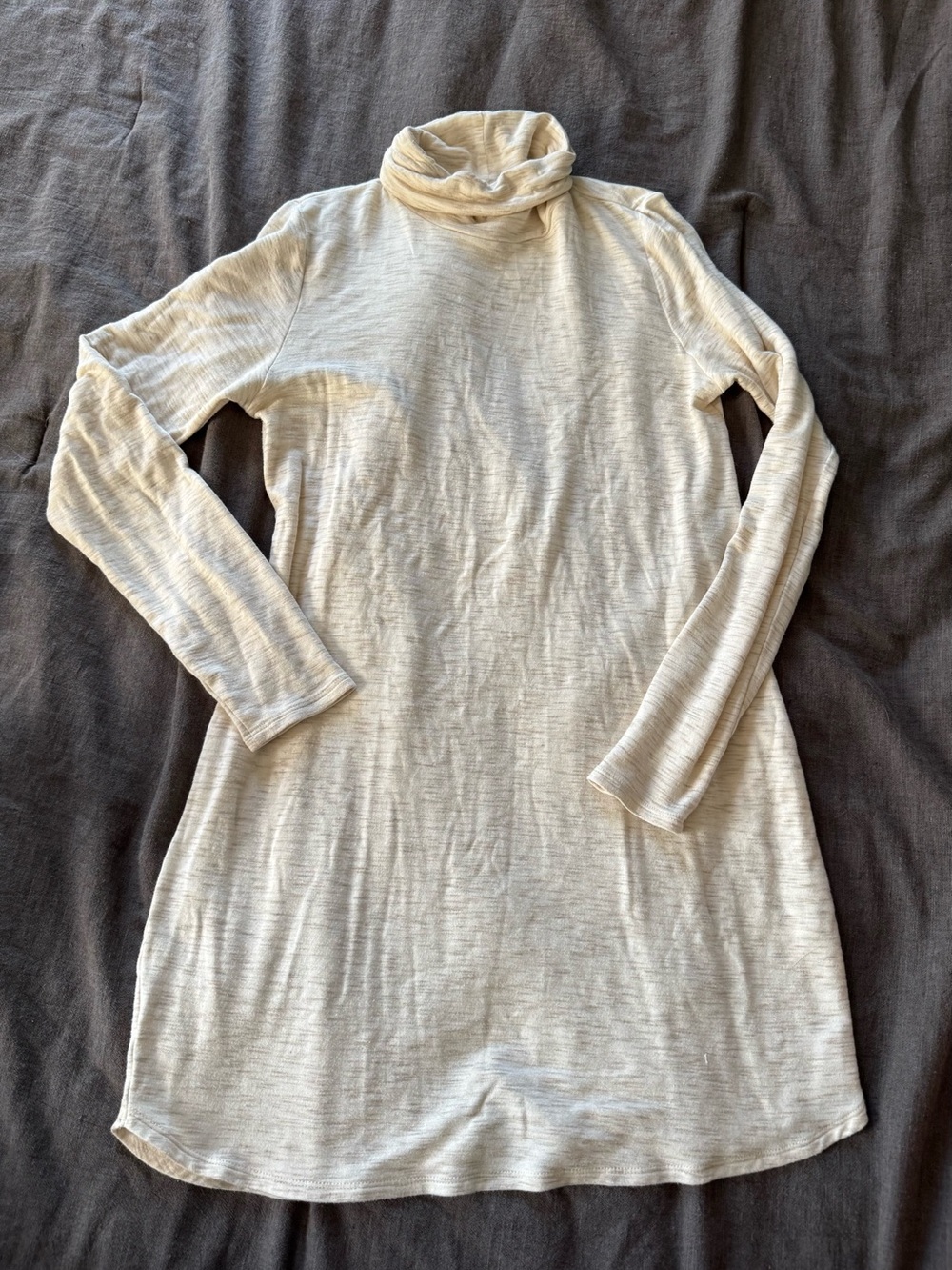Abercrombie & Fitch Cream Turtleneck Sweater Dress